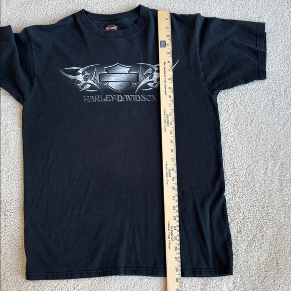 Harley-Davidson Made In USA Logo Seattle Biker Motorcycle Black Tshirt Men Large - Picture 12 of 13